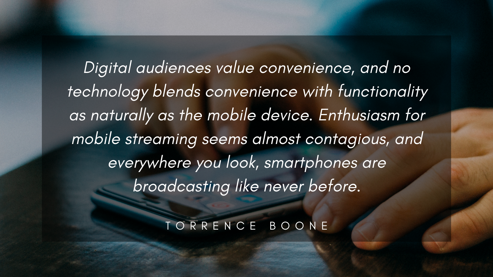 Torrence Boones Digital Audience